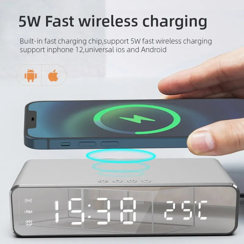 PowerTime. Wireless Charger Time Alarm Clock