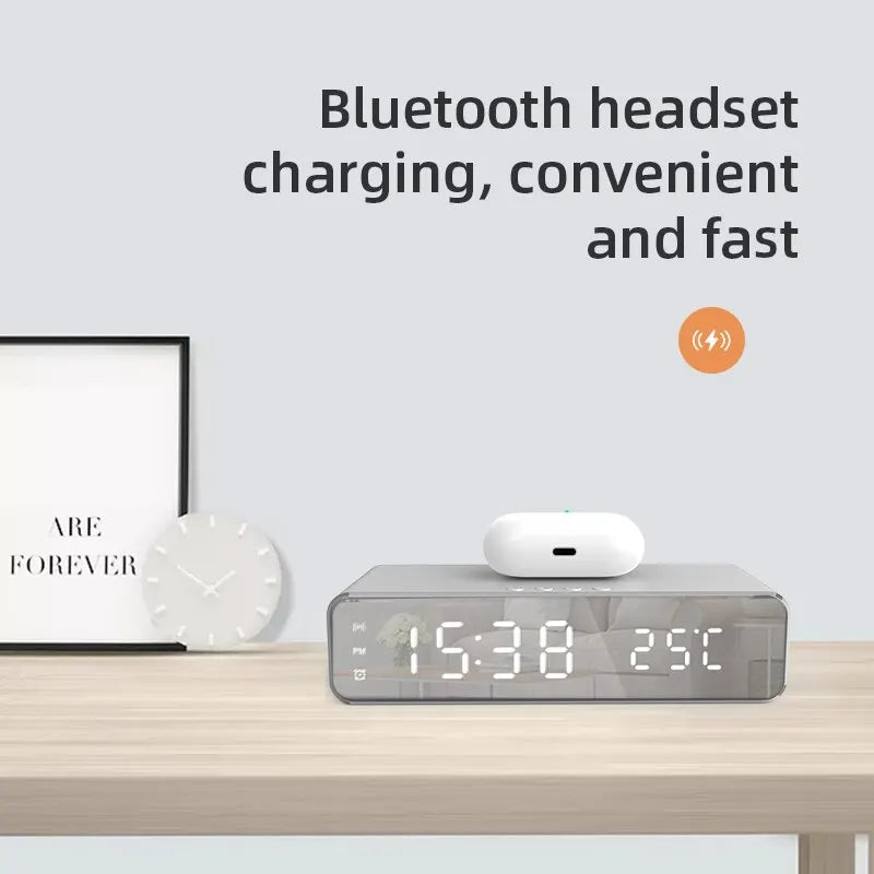 PowerTime. Wireless Charger Time Alarm Clock